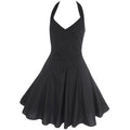 VINTAGE 1950'S HALTERNECK ROCKABILLY STYLE SWING EVENING PARTY DRESS